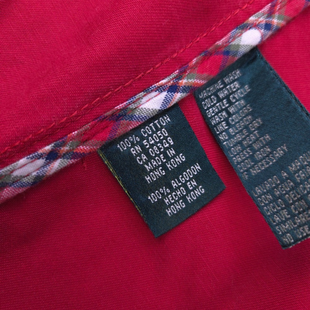 Lauren Ralph Lauren Denim Jacket Womens Small Red‎ Floral Button Jean Trucker - Picture 8 of 11